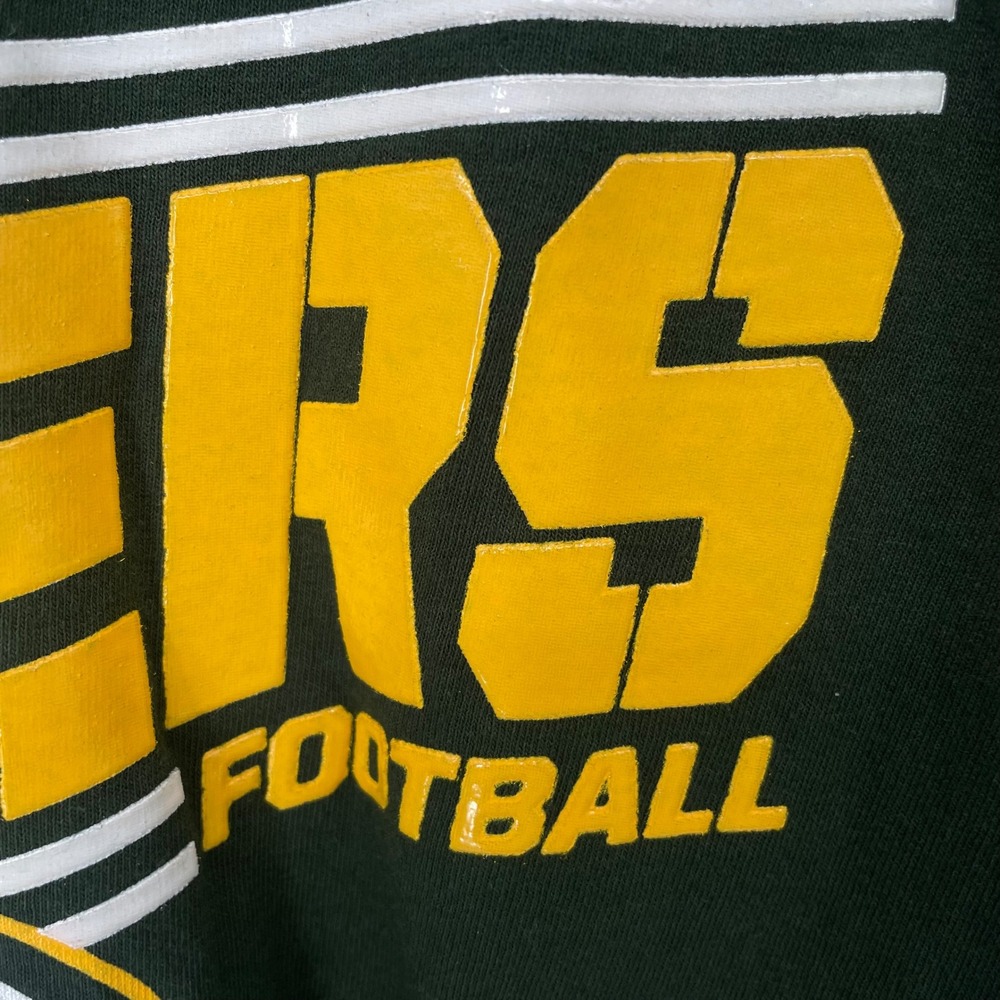 NFL Green Bay Packers Football T Shirt VTG Y2K Mens Large Green NFL Team Apparel - Picture 3 of 7